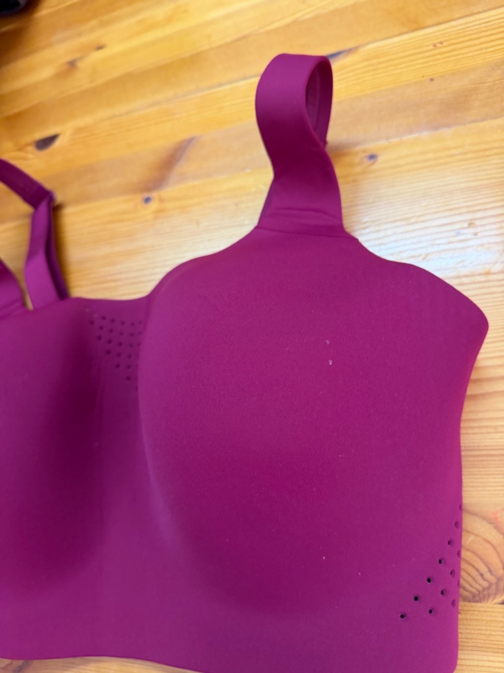 Victorias Secret VSX Featherweight Max High Impact Sports Bra NWT wine Red 36DDD - Picture 2 of 5